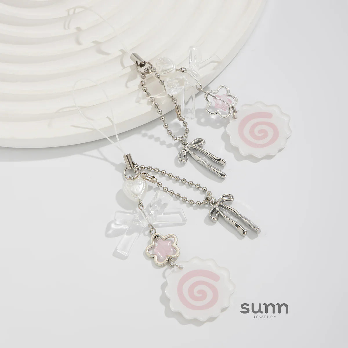 Emmerie Bow Bear Charm Set
