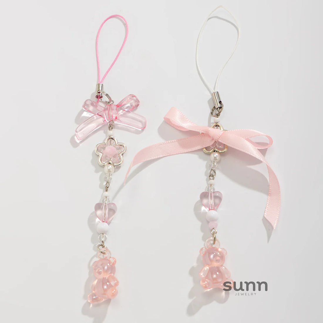 Emmerie Bow Bear Charm Set