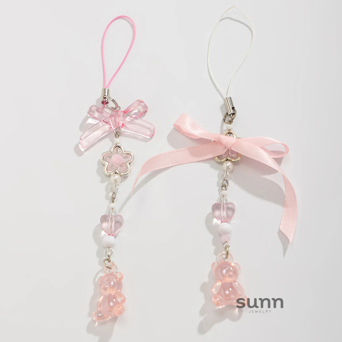 Emmerie Bow Bear Charm Set