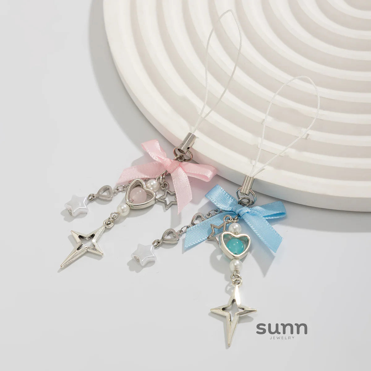 Emmerie Bow Bear Charm Set