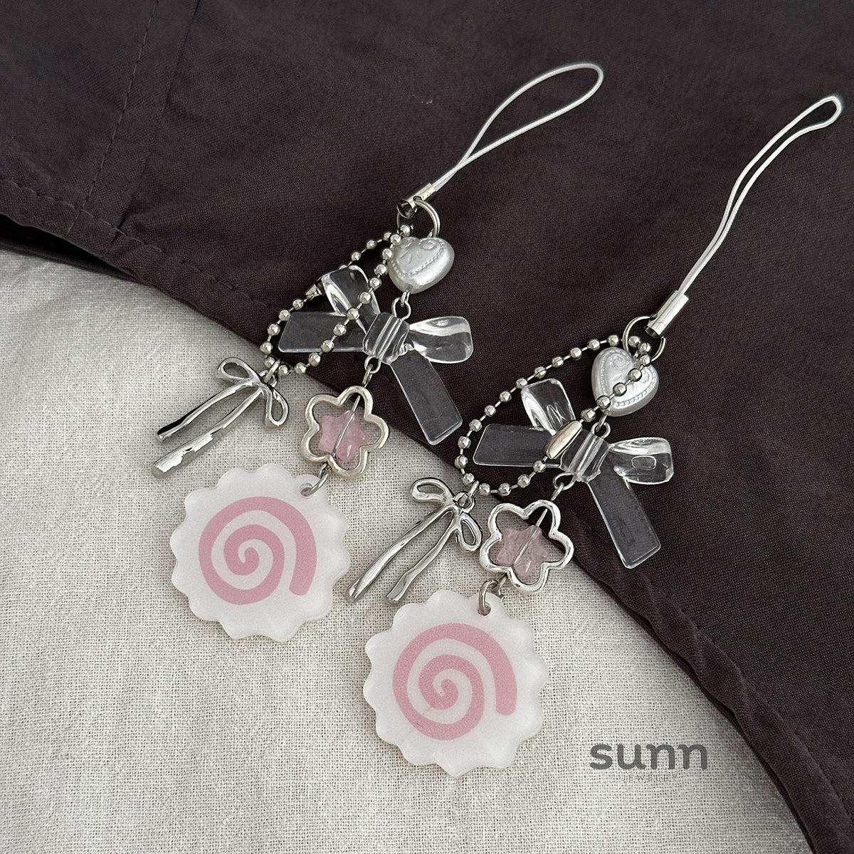 Emmerie Bow Bear Charm Set
