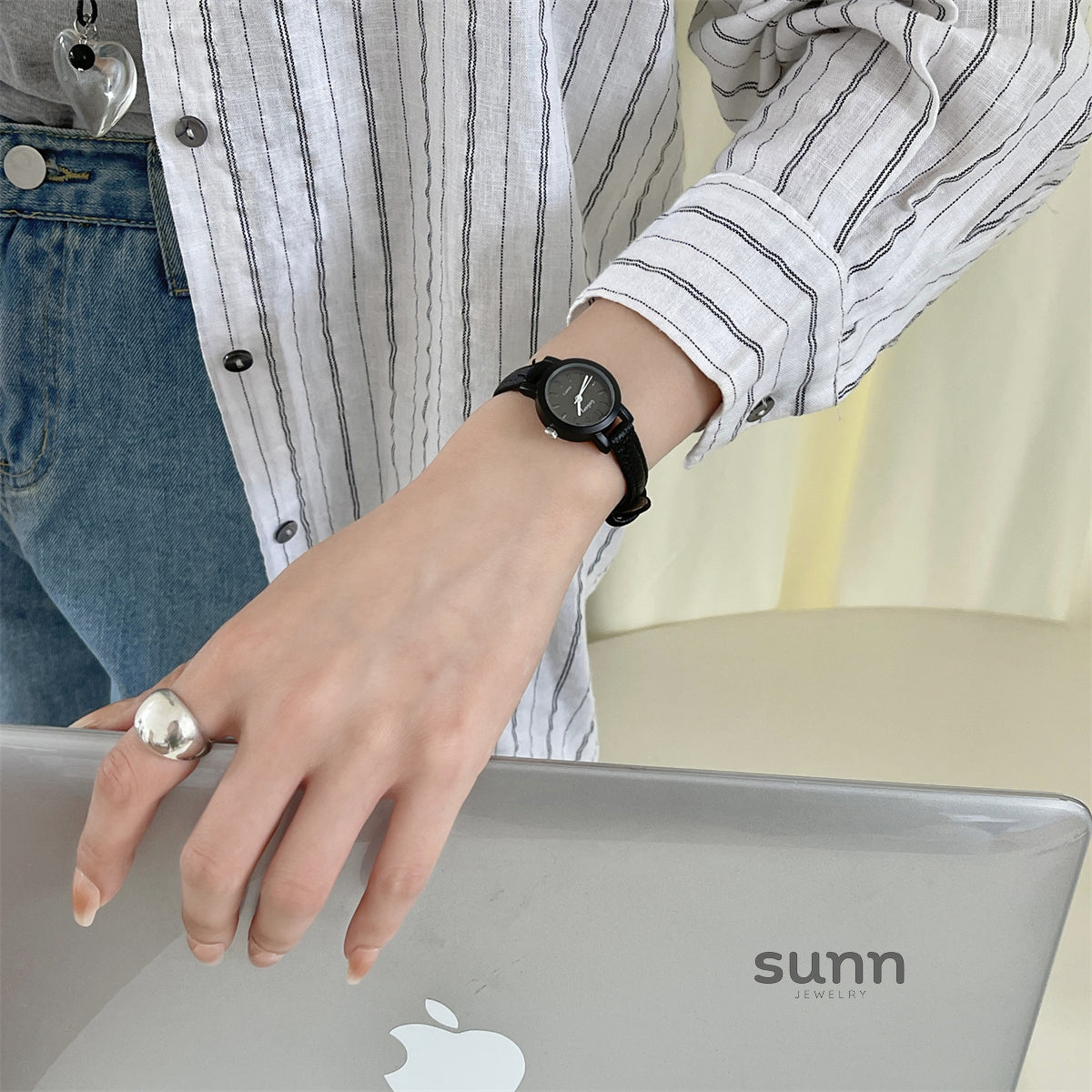 Emmerson Petite Leather Watch [8K23S93S]