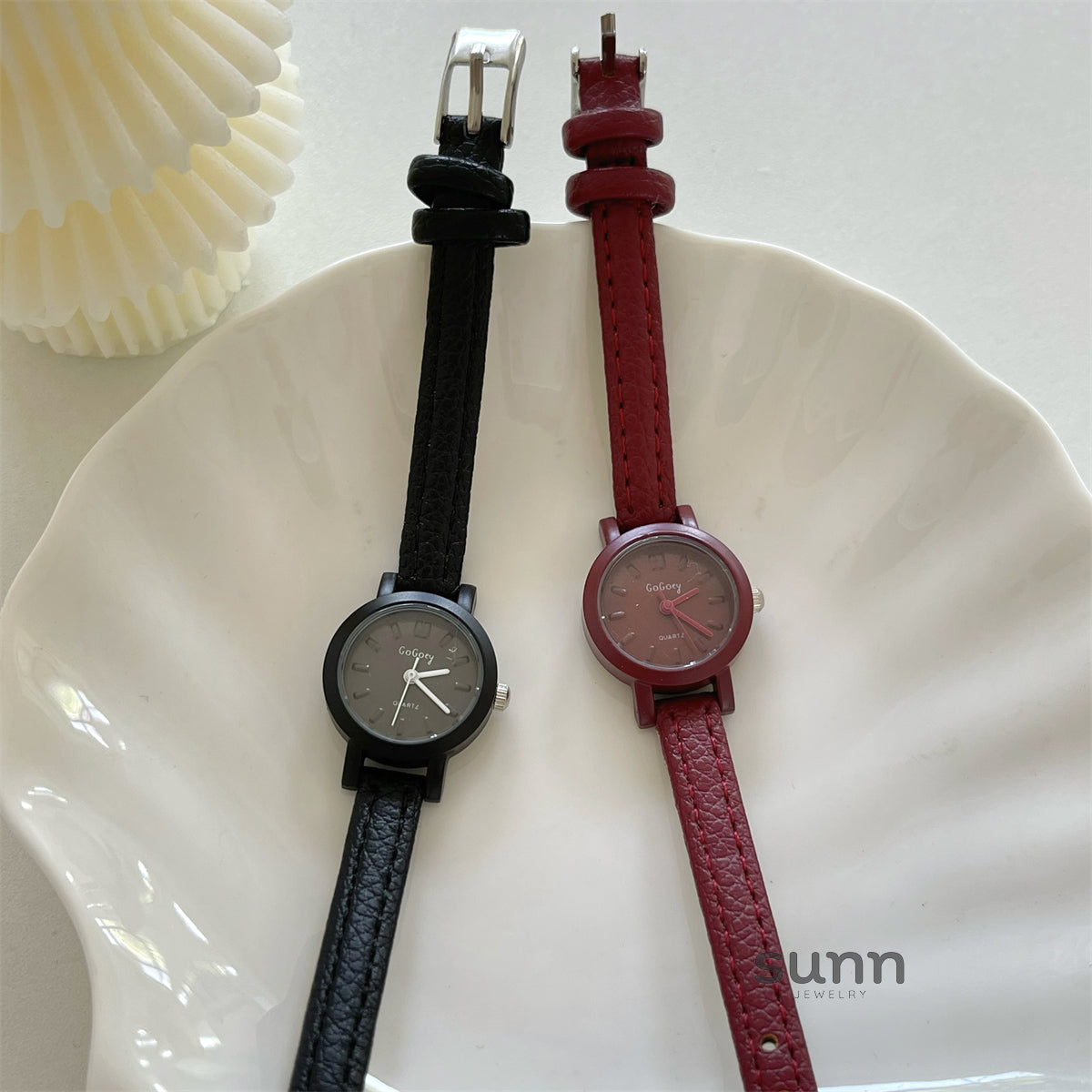 Emmerson Petite Leather Watch [KDWN78TL]