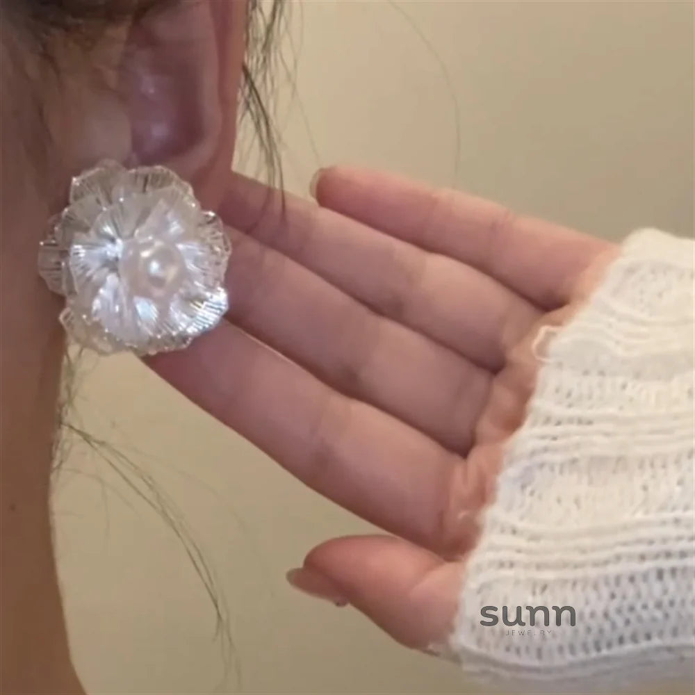 Emori Floral Pearl Studs
