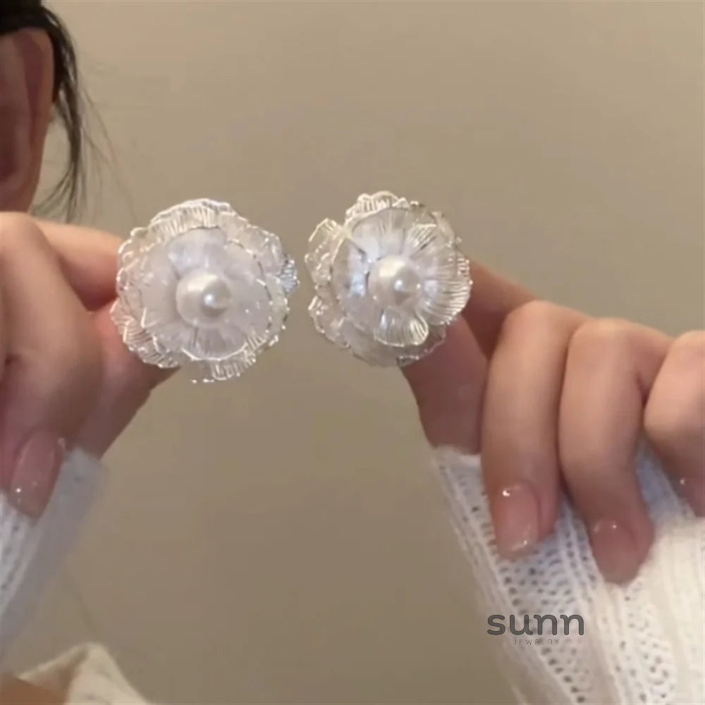 Emori Floral Pearl Studs
