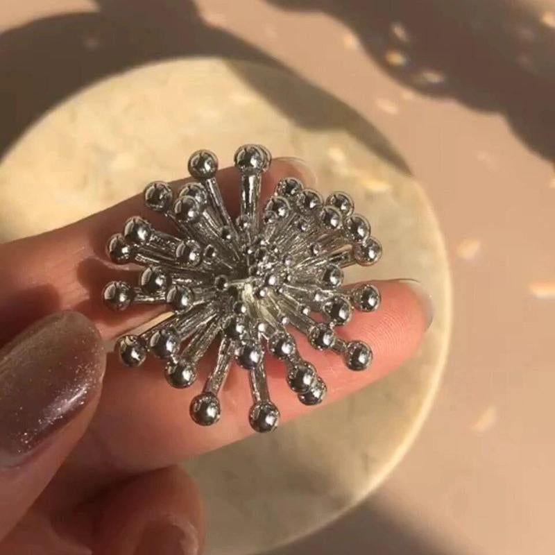 Emori Silver Fireworks Brooch [CQ37LH57]