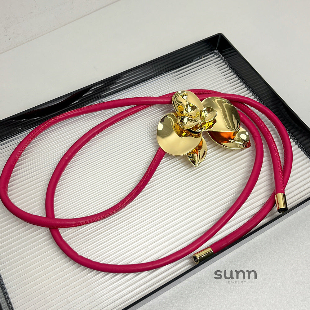Emorie Tulip Faux Leather Belt [FLMS5XDI]