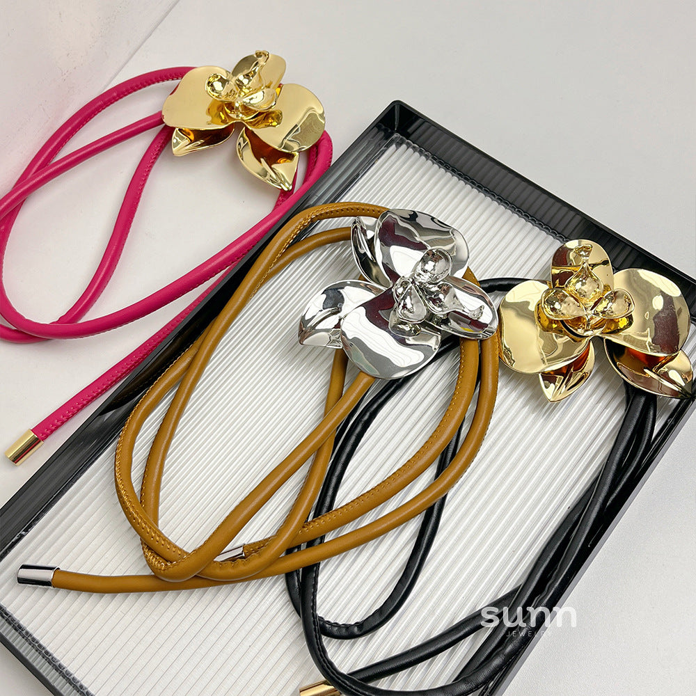 Emorie Tulip Faux Leather Belt [10F362U2]