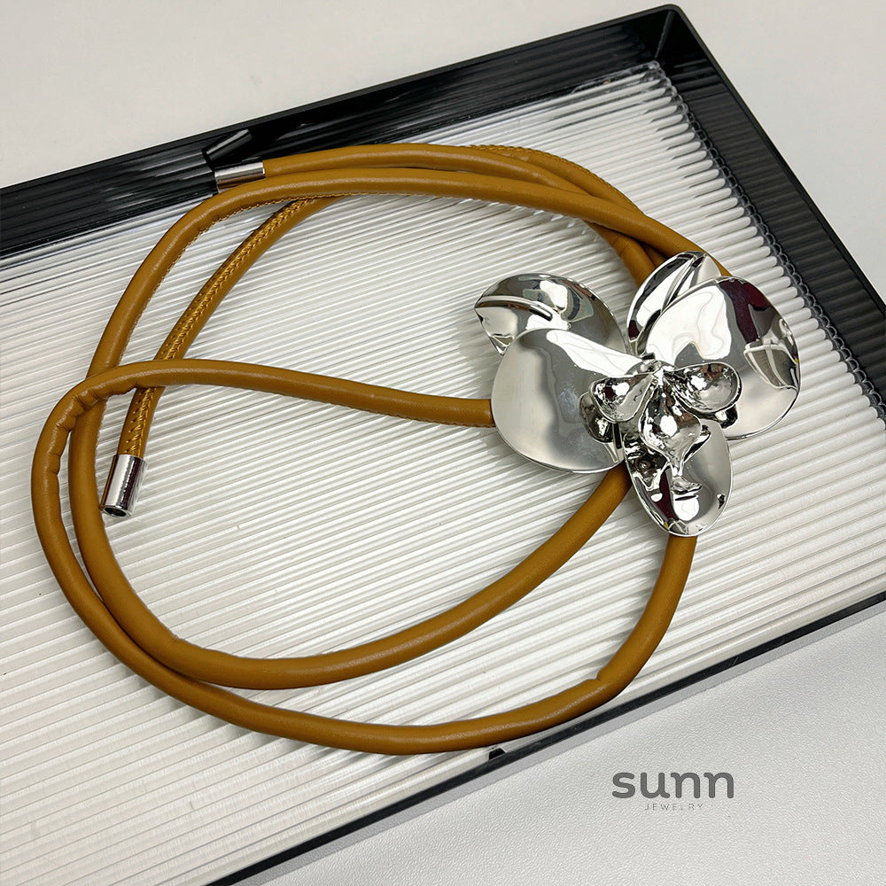 Emorie Tulip Faux Leather Belt [S2I4VON6]
