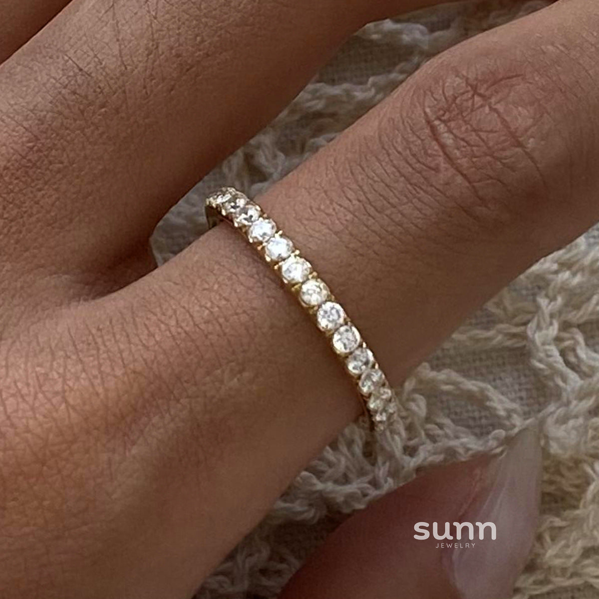Emory Geometric Zircon Ring [9FAEP2JN]
