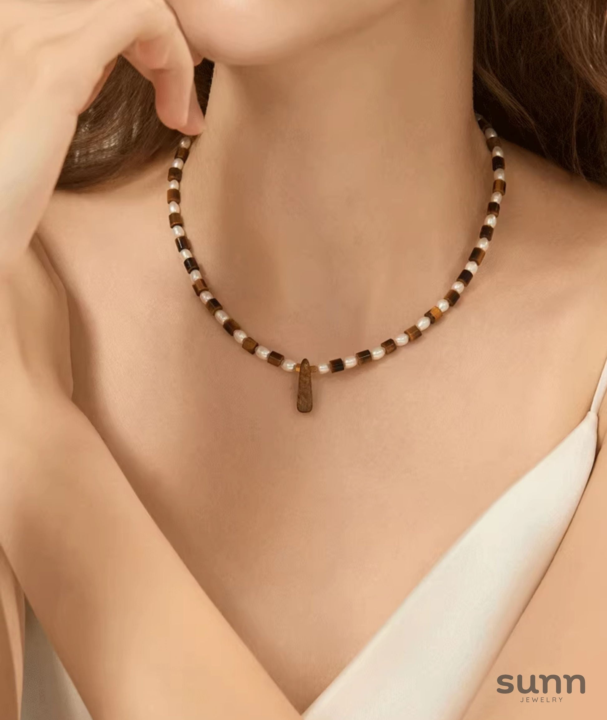 Emory Maillard Pearl Beaded Necklace [KTODKCJB]