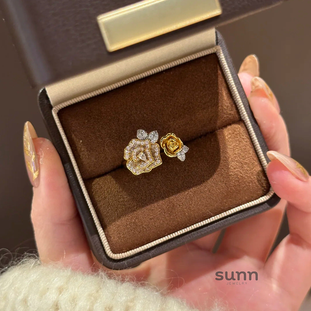 Empress Diamond Serpent Rose Ring [20UB0N4V]