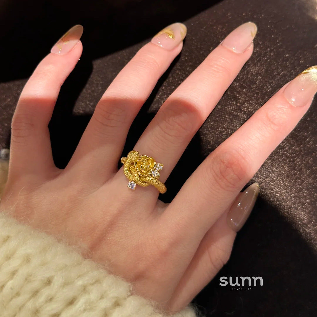 Empress Diamond Serpent Rose Ring [PWPJEI81]