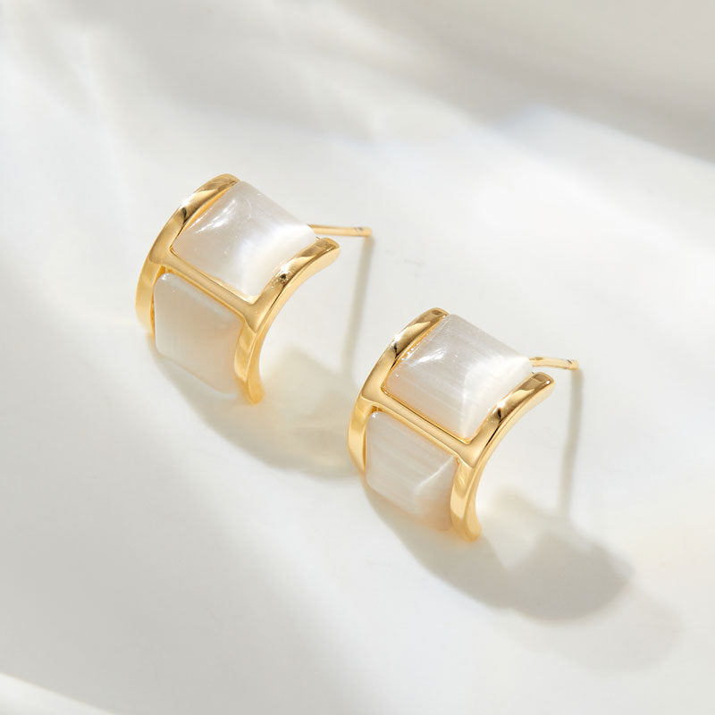 Emree Square Letter Earrings [7MNOCBGH]