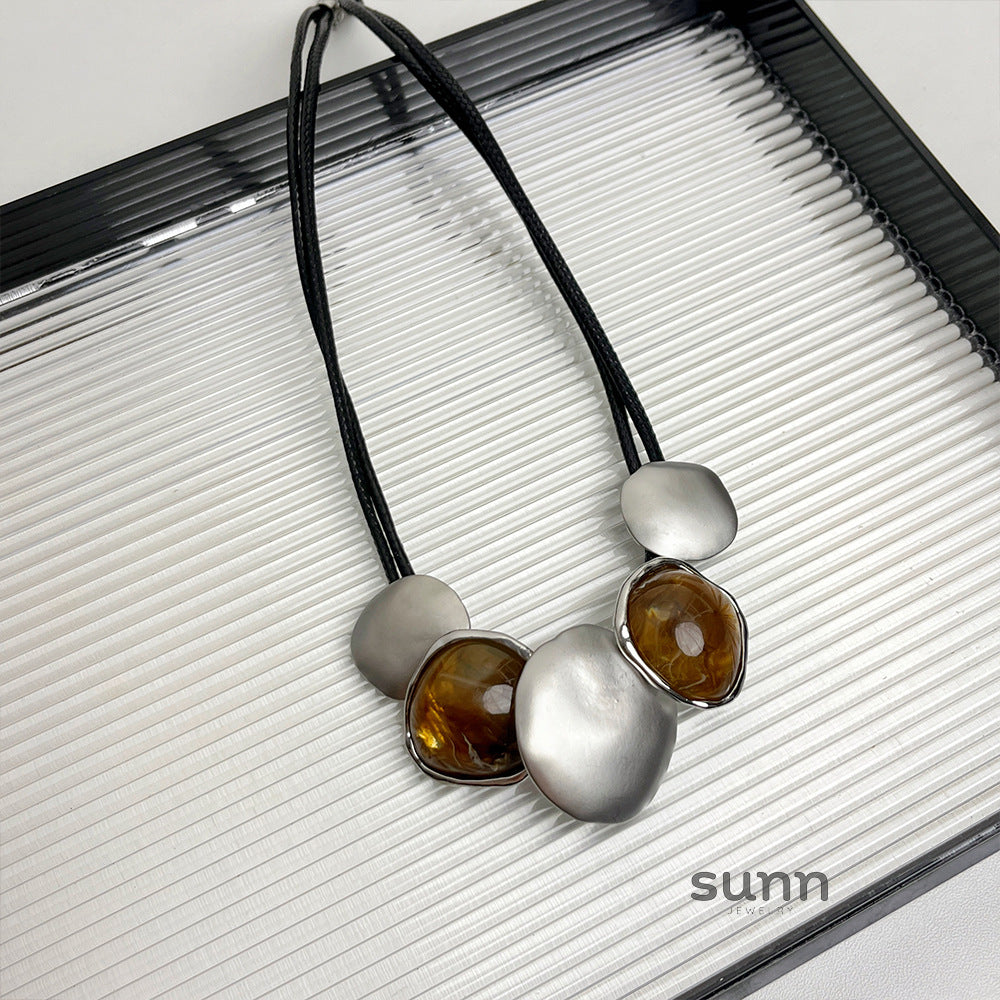 Eniola Asymmetrical Layered Necklace [GW64MJNG]