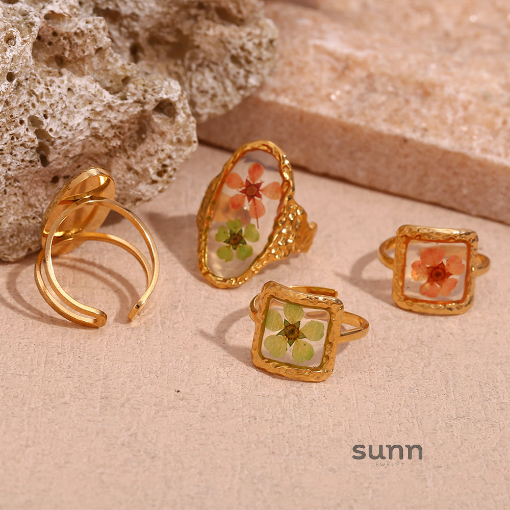 Eniola Vintage Gold Flower Ring [ZJFORMVE]