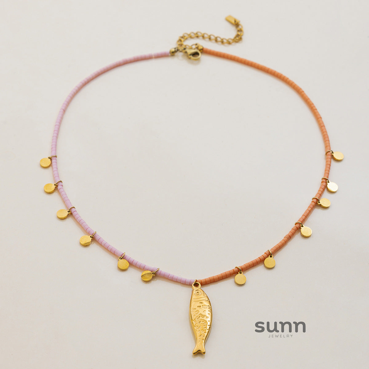 Erielle Stainless Fish Necklace [QECKMEV0]