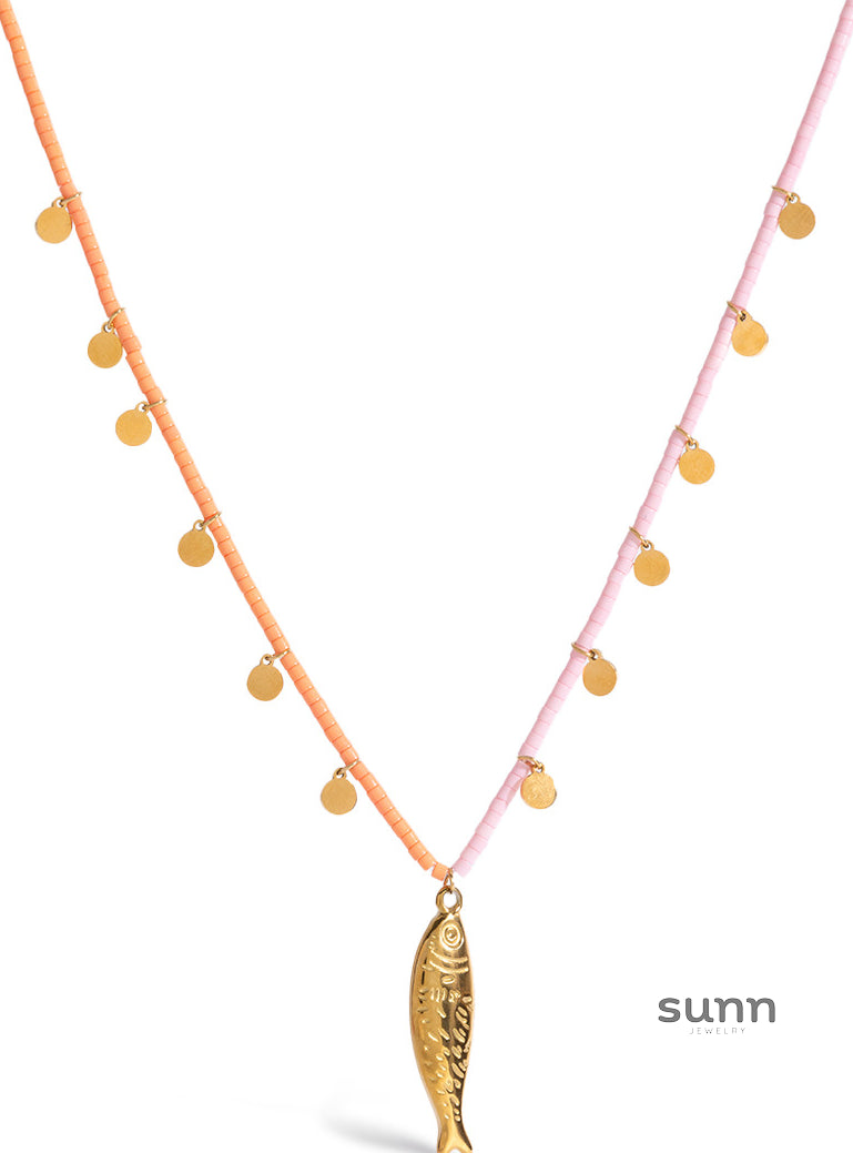 Erielle Stainless Fish Necklace [D1F3LJSF]