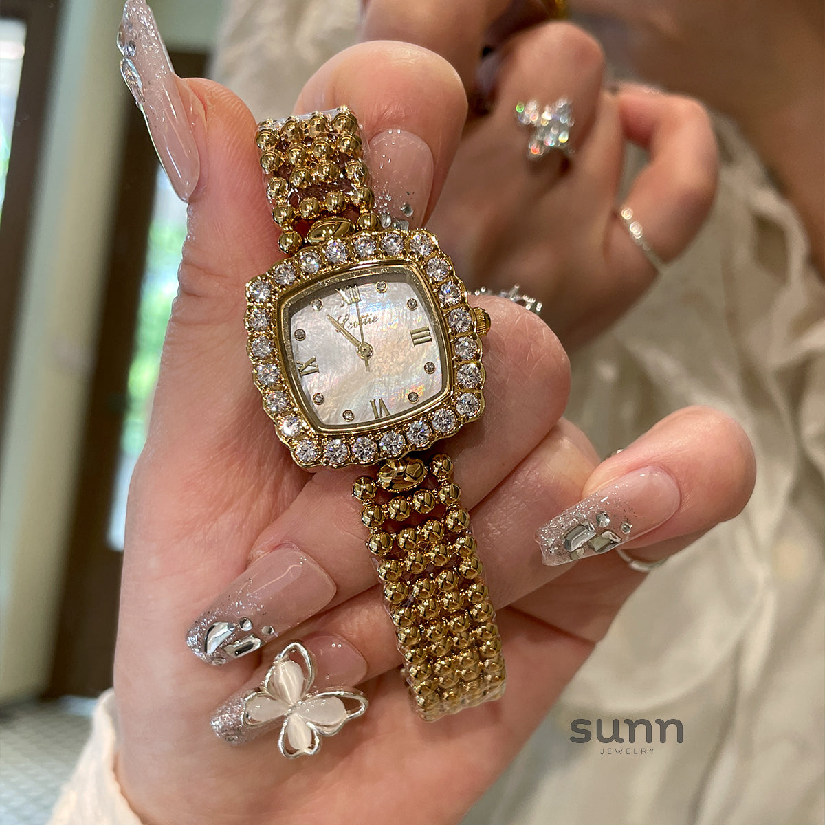 Eris Crystal Square Watch