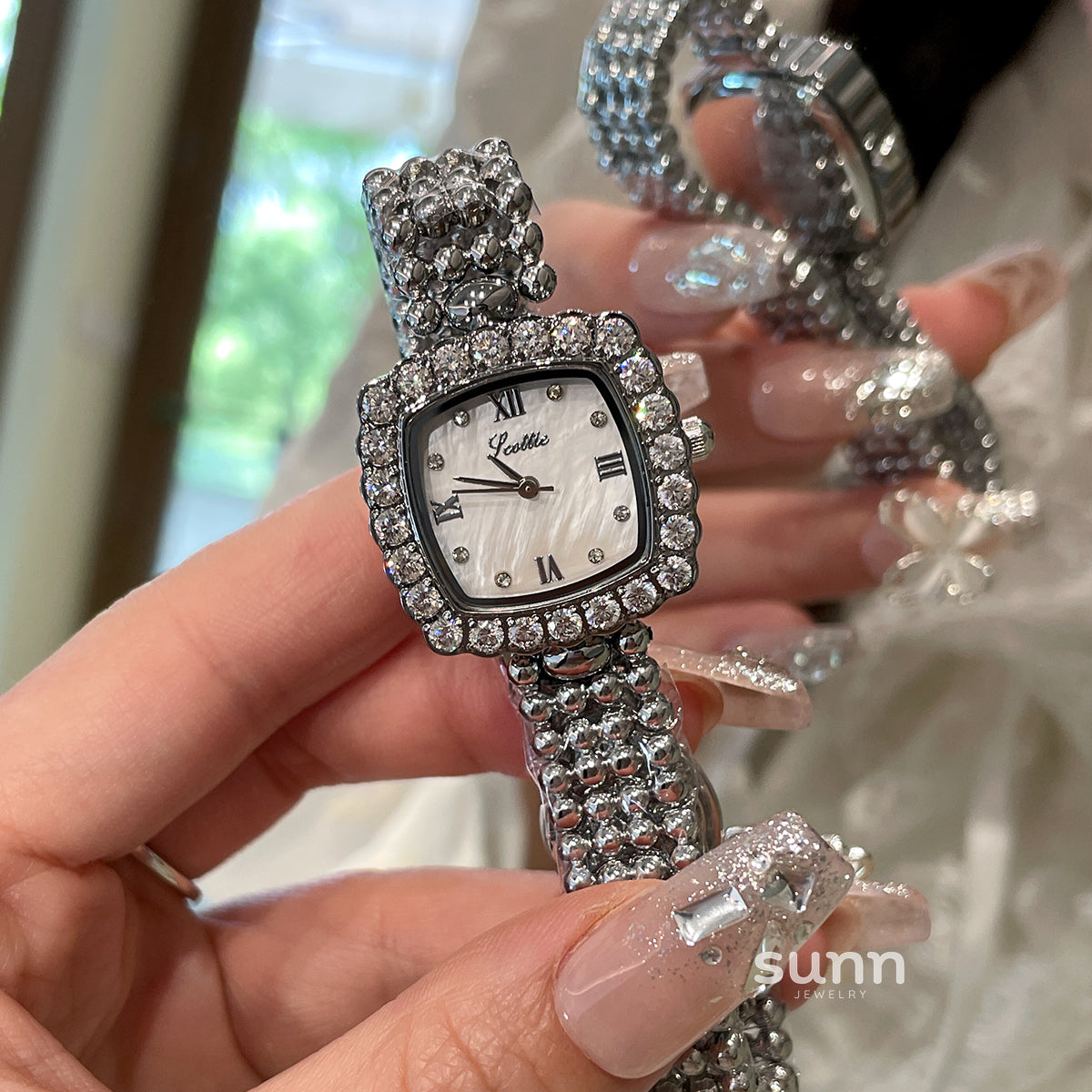Eris Crystal Square Watch