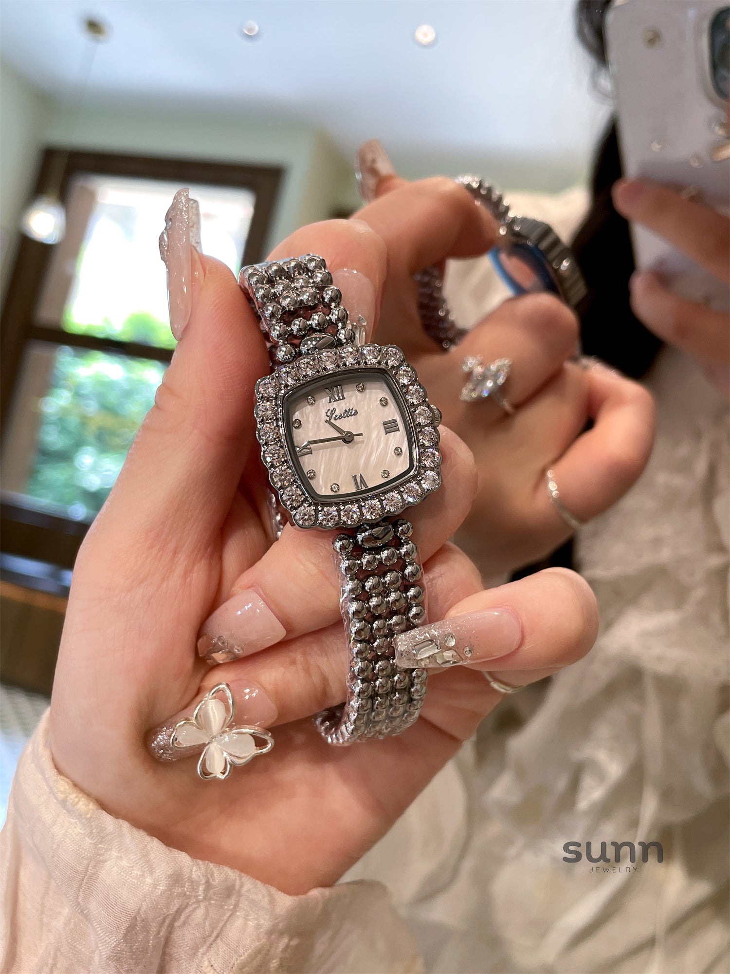 Eris Crystal Square Watch
