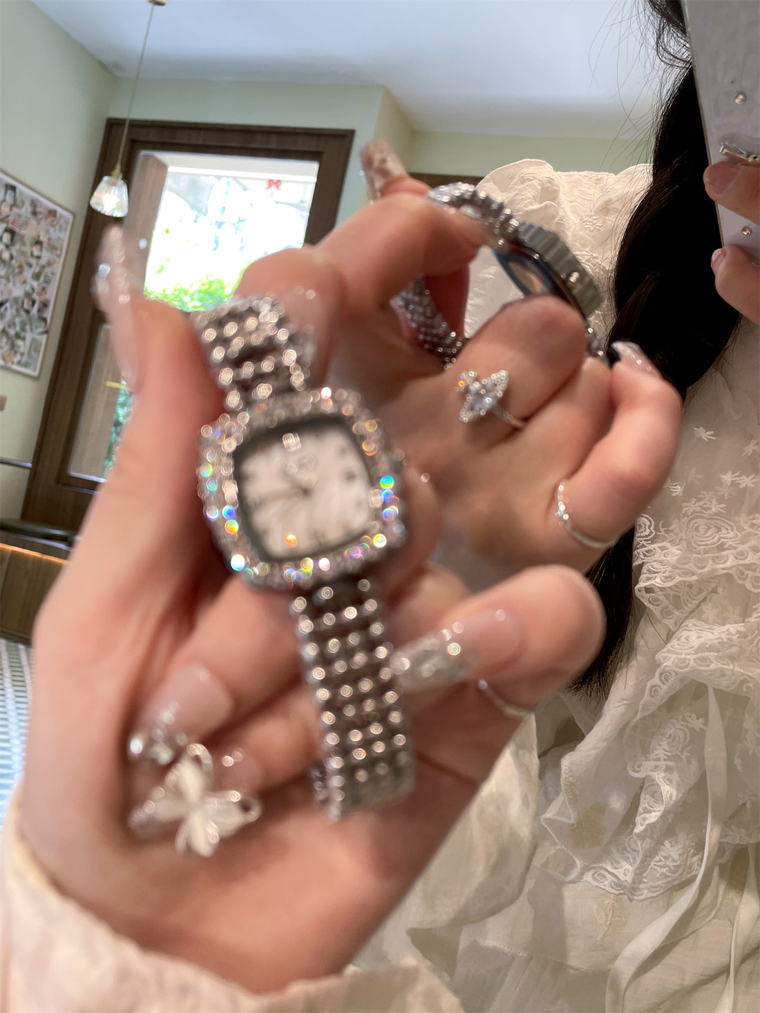 Eris Crystal Square Watch