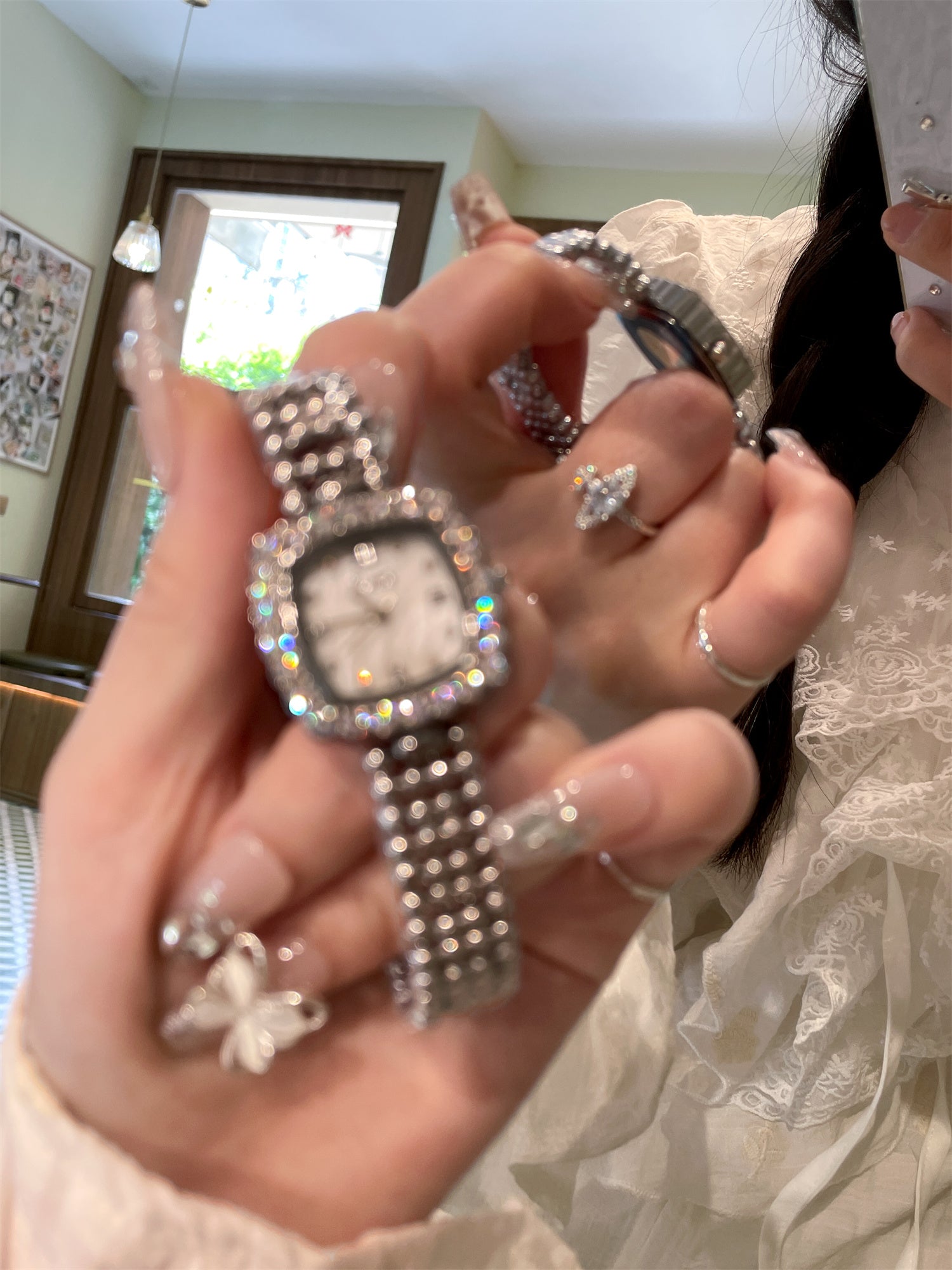 Eris Crystal Square Watch