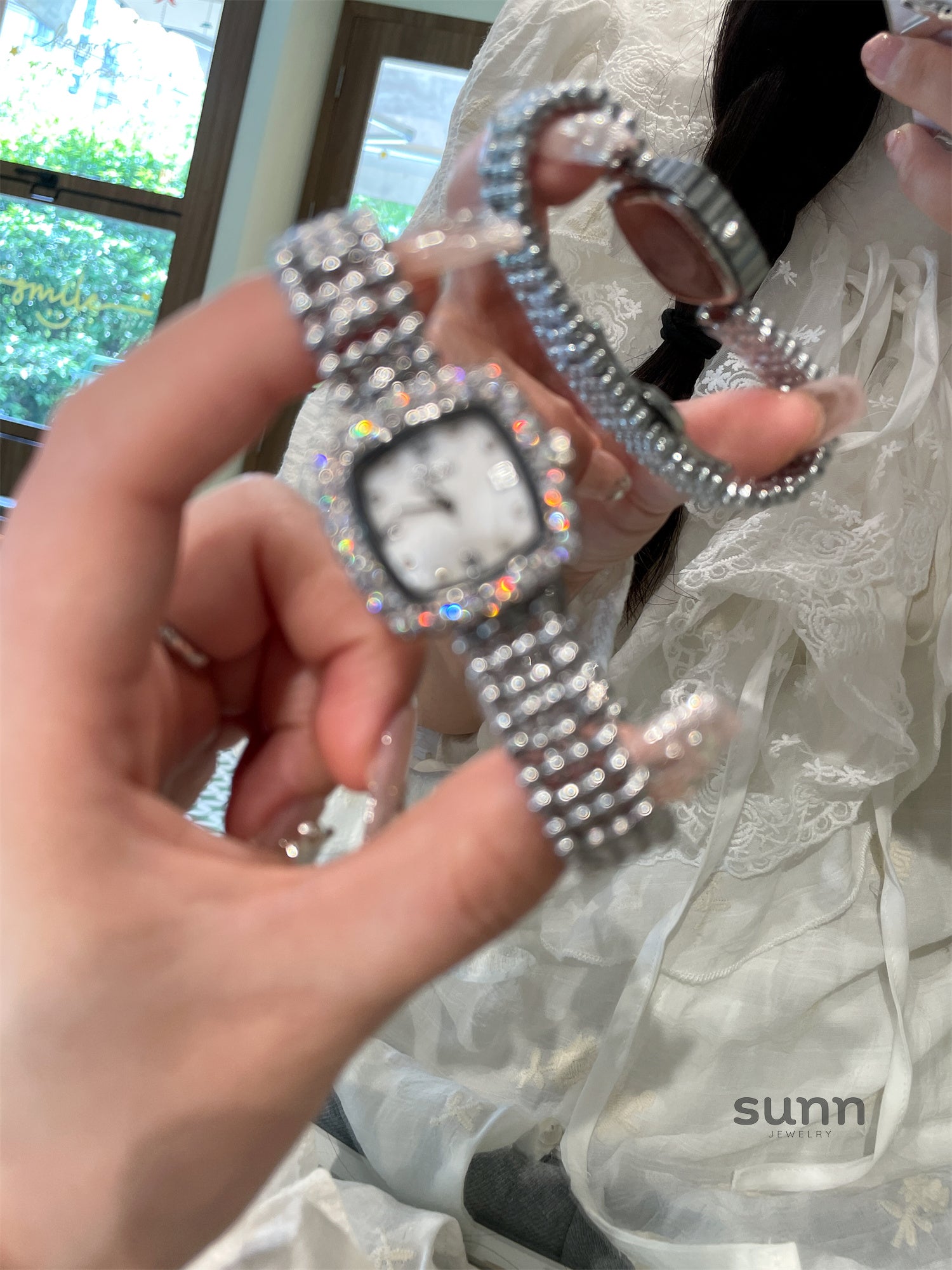 Eris Crystal Square Watch
