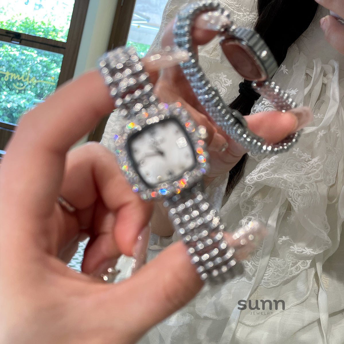 Eris Crystal Square Watch