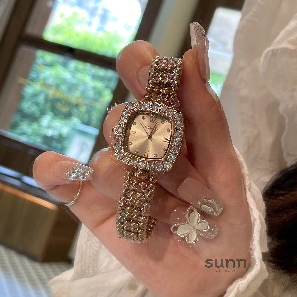 Eris Crystal Square Watch