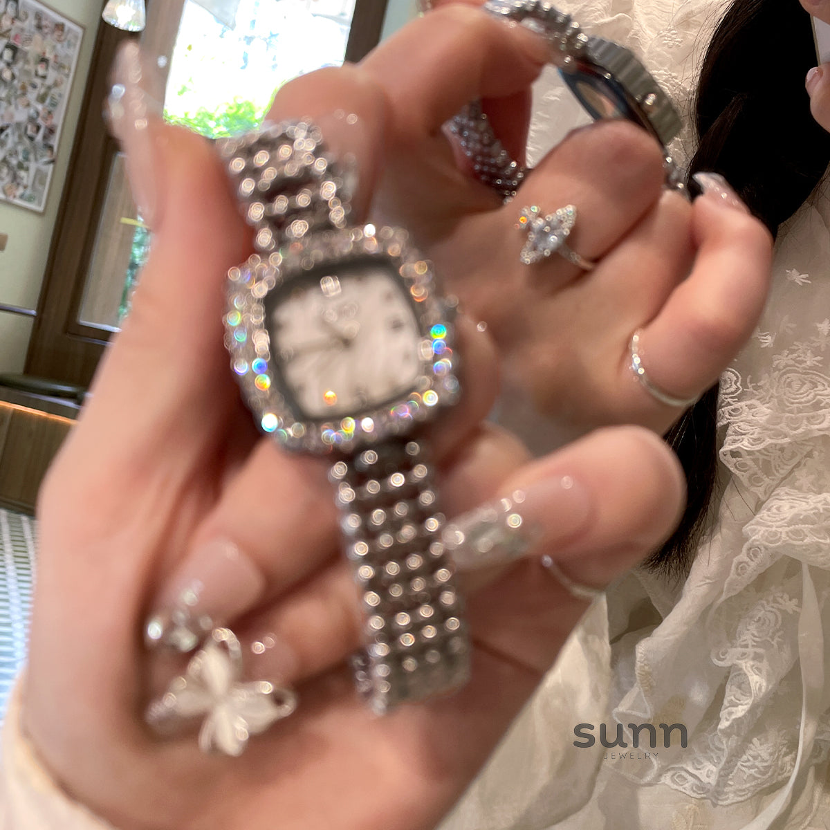 Eris Crystal Square Watch
