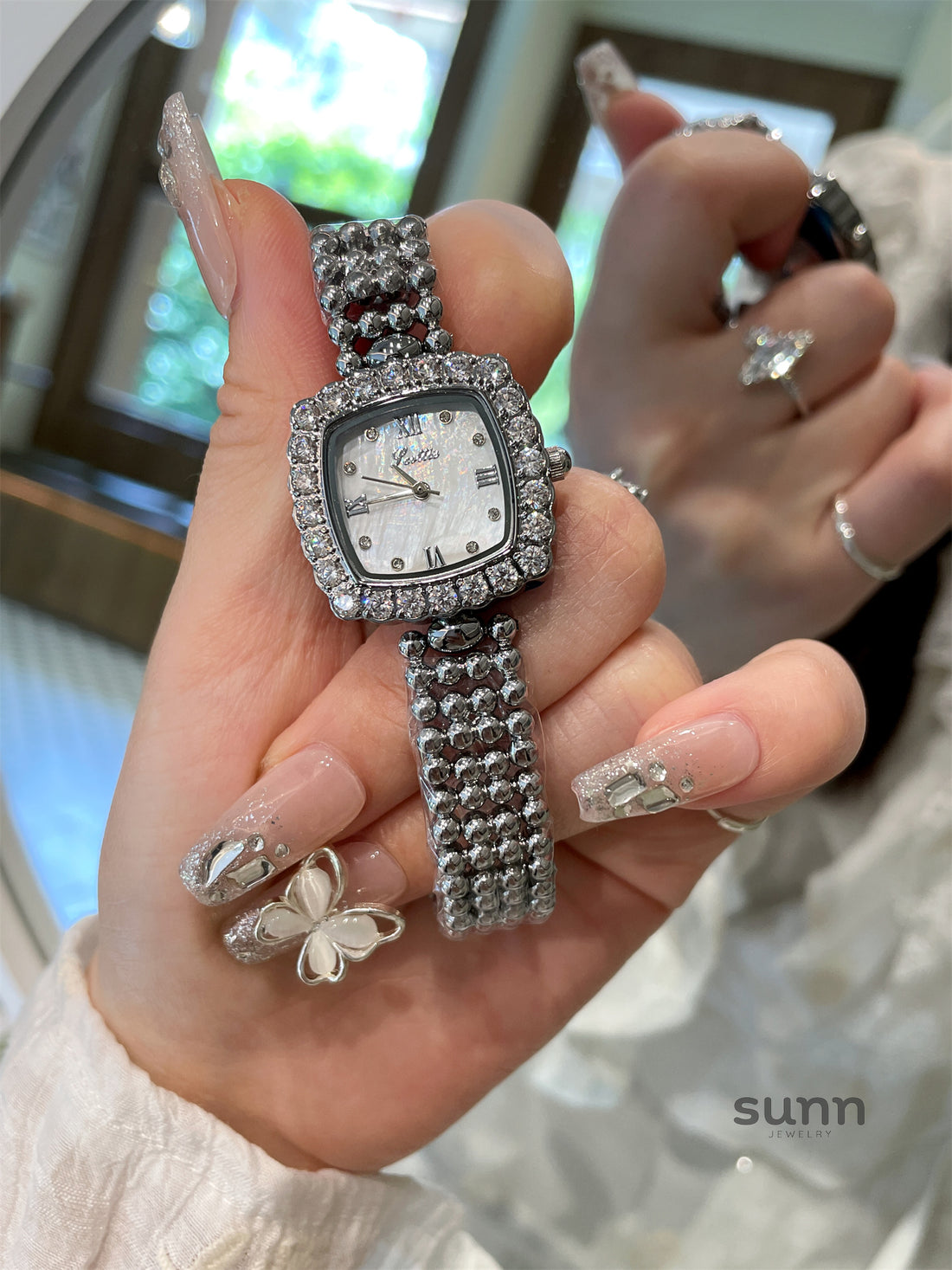 Eris Crystal Square Watch