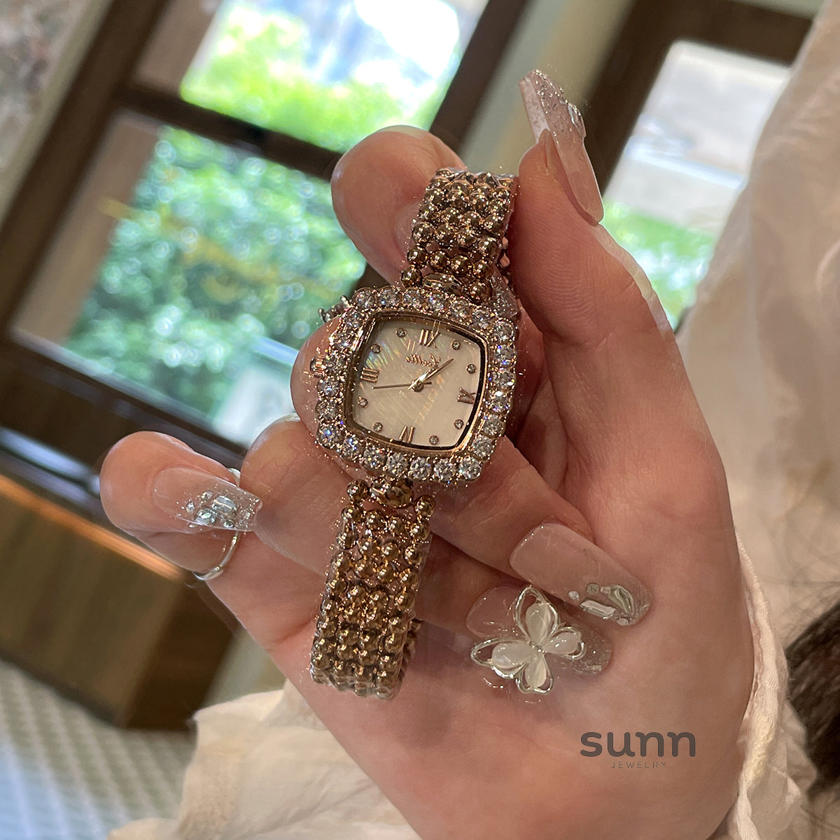 Eris Crystal Square Watch