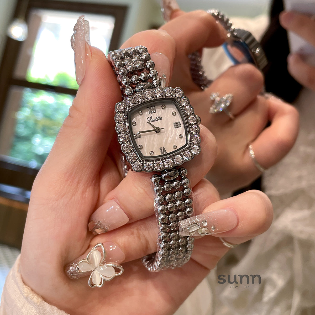 Eris Crystal Square Watch