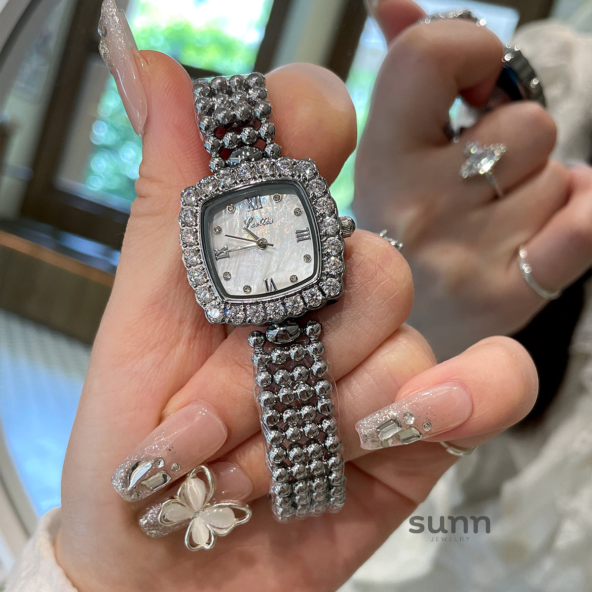 Eris Crystal Square Watch