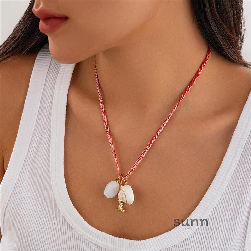 Erykah Ocean Layered Necklace [YZJ0RJ5G]