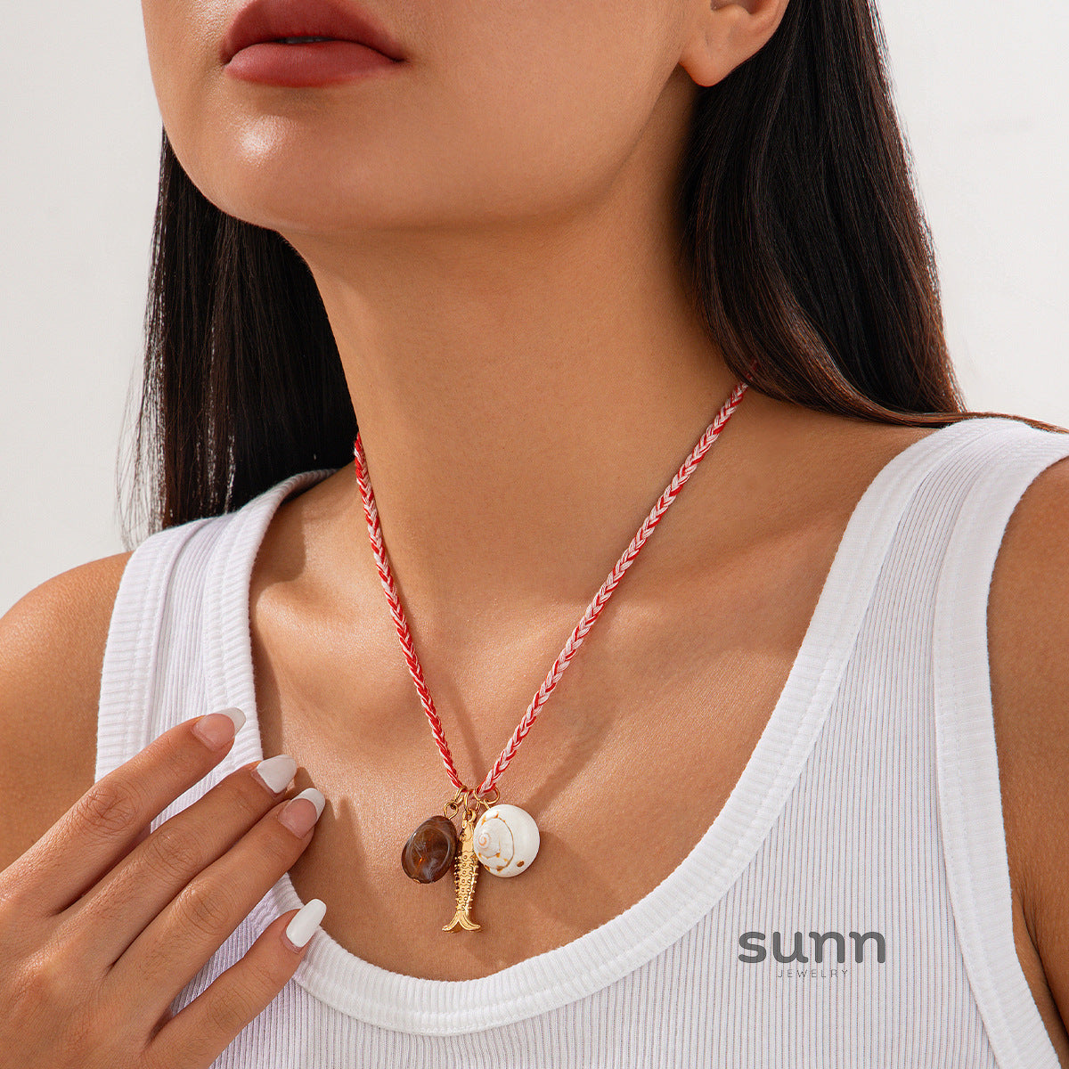 Erykah Ocean Layered Necklace [AWIAAEH4]