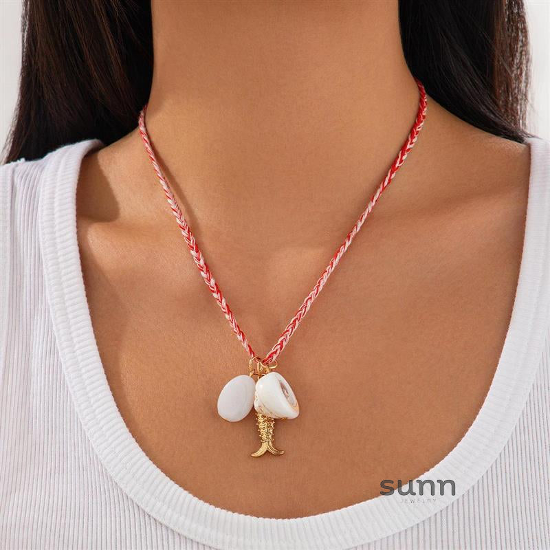 Erykah Ocean Layered Necklace [BPQ47UR1]