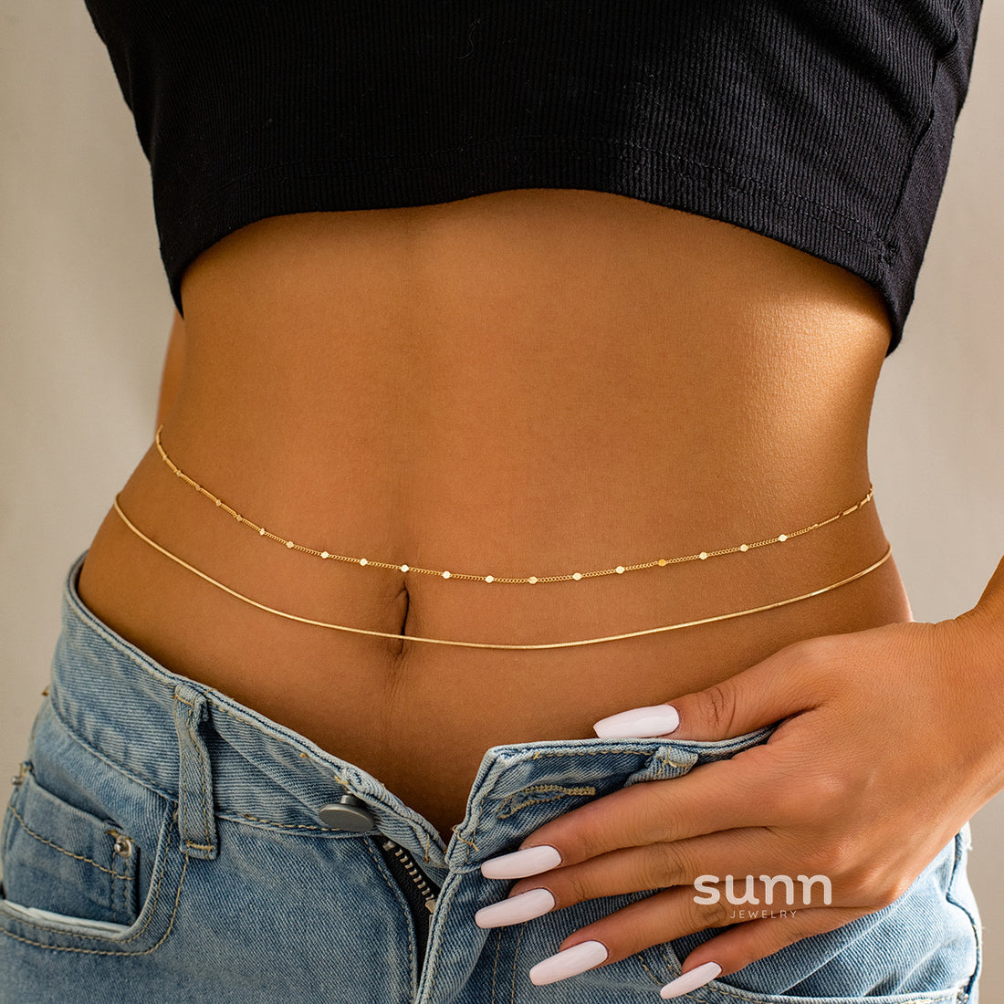Eryn Diamond Waist Chain [E6P839RT]