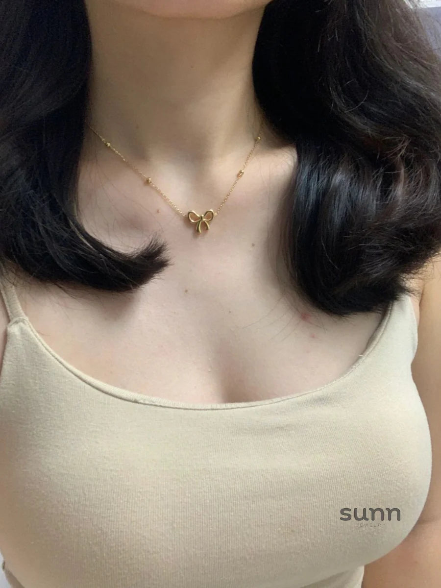 Eshal Dainty Bowknot Choker