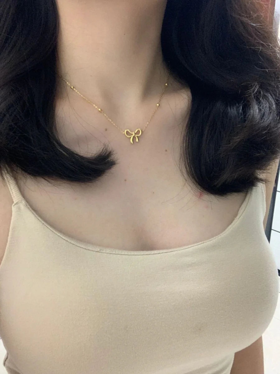 Eshal Dainty Bowknot Choker