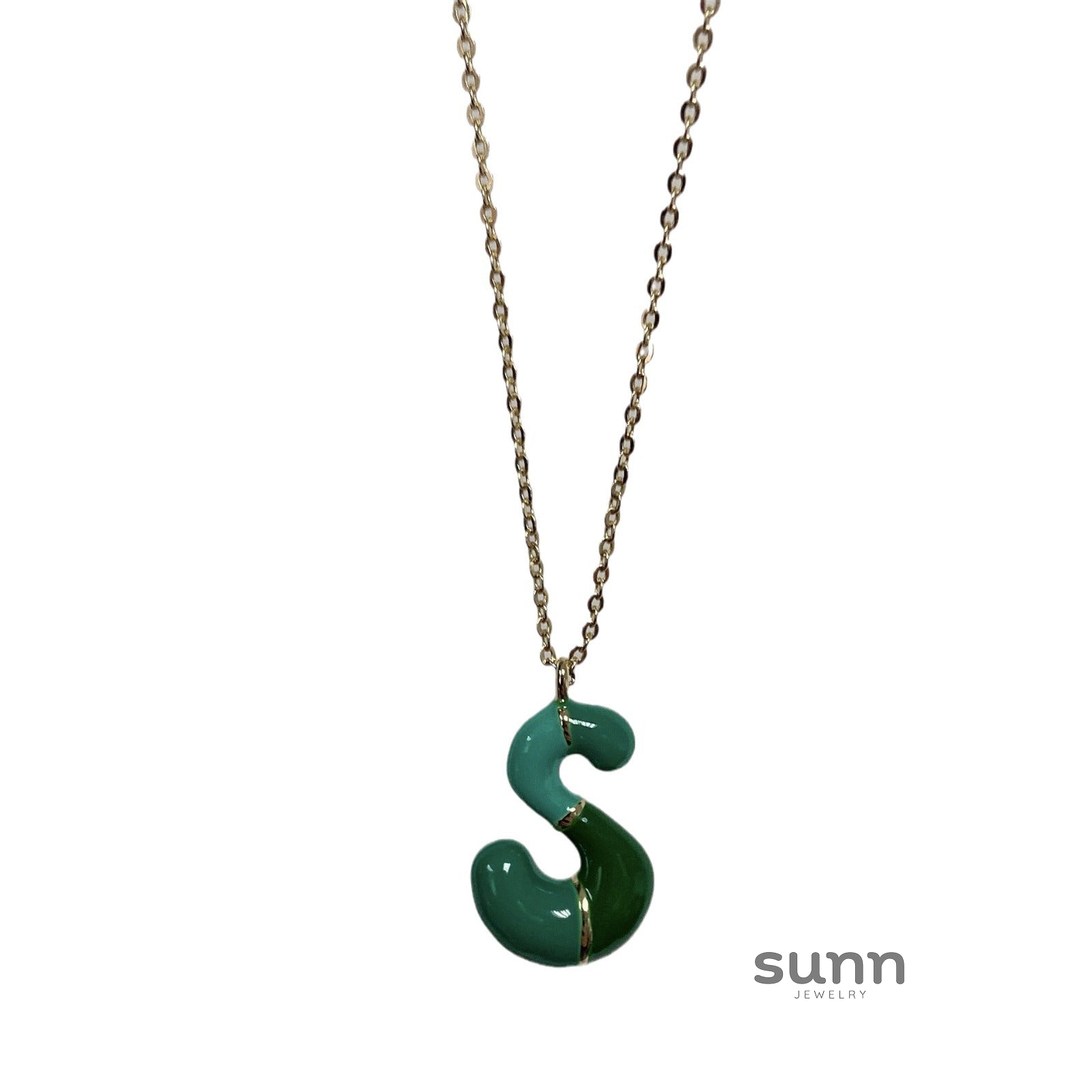 Esmae Bubble Initial Necklace [4H6PT1JF]