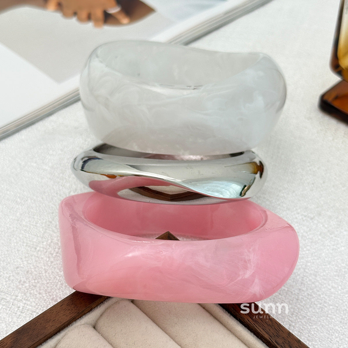 Esme Chunky Swirl Bangle [UI35JYAK]