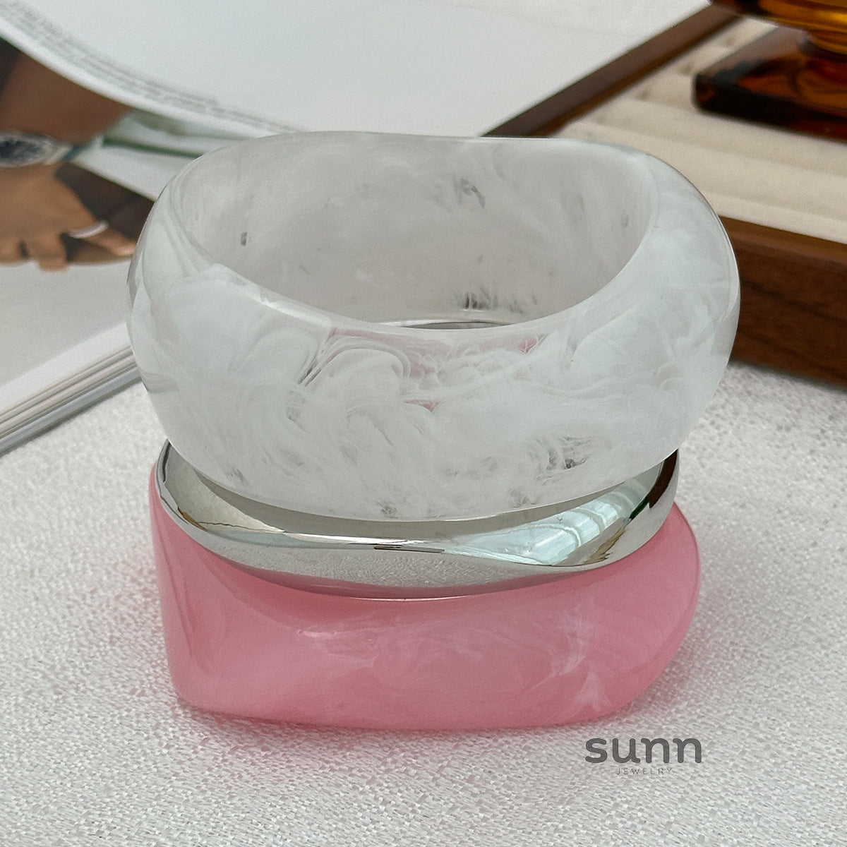 Esme Chunky Swirl Bangle [TPROD7OO]
