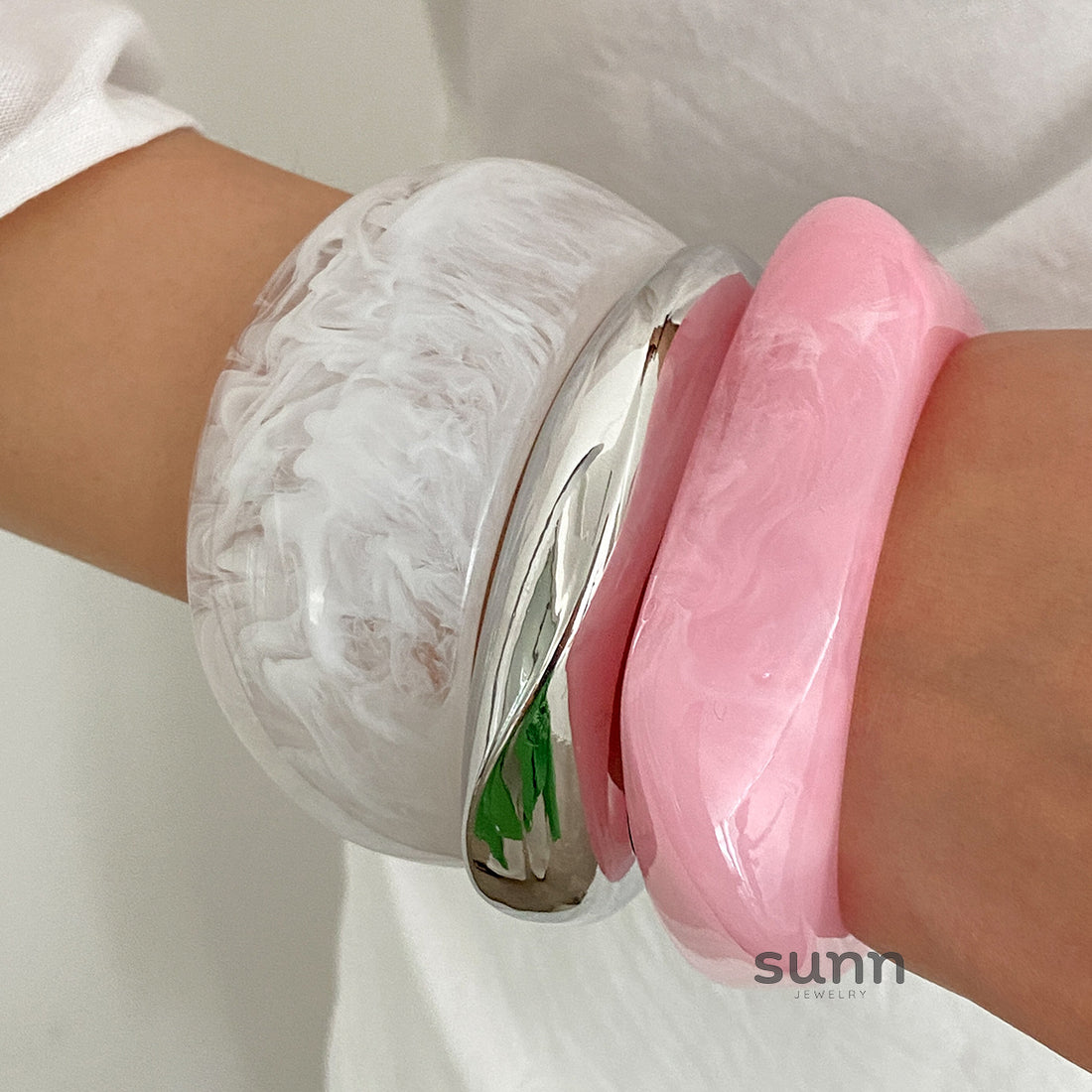 Esme Chunky Swirl Bangle [J2XXPF3E]