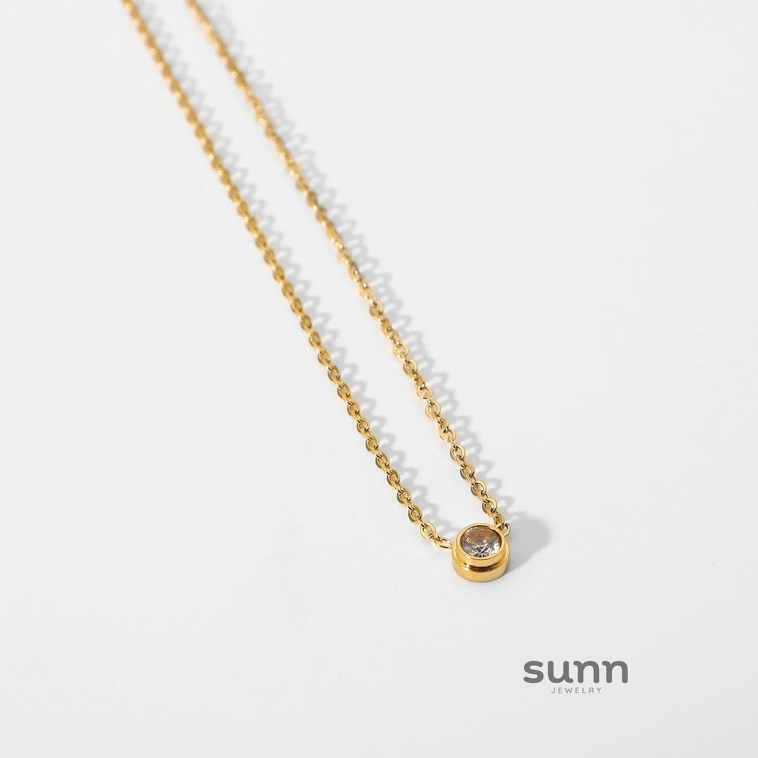 Estefany Layered Gold Pendant Necklace