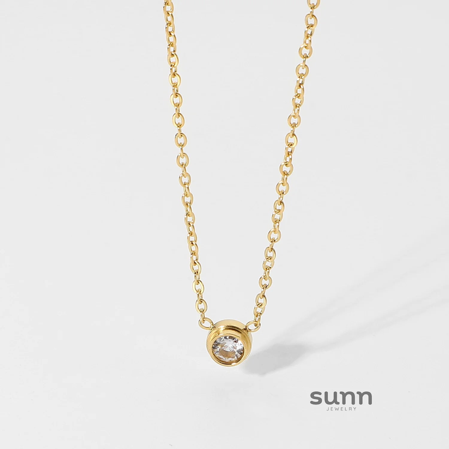 Estefany Layered Gold Pendant Necklace