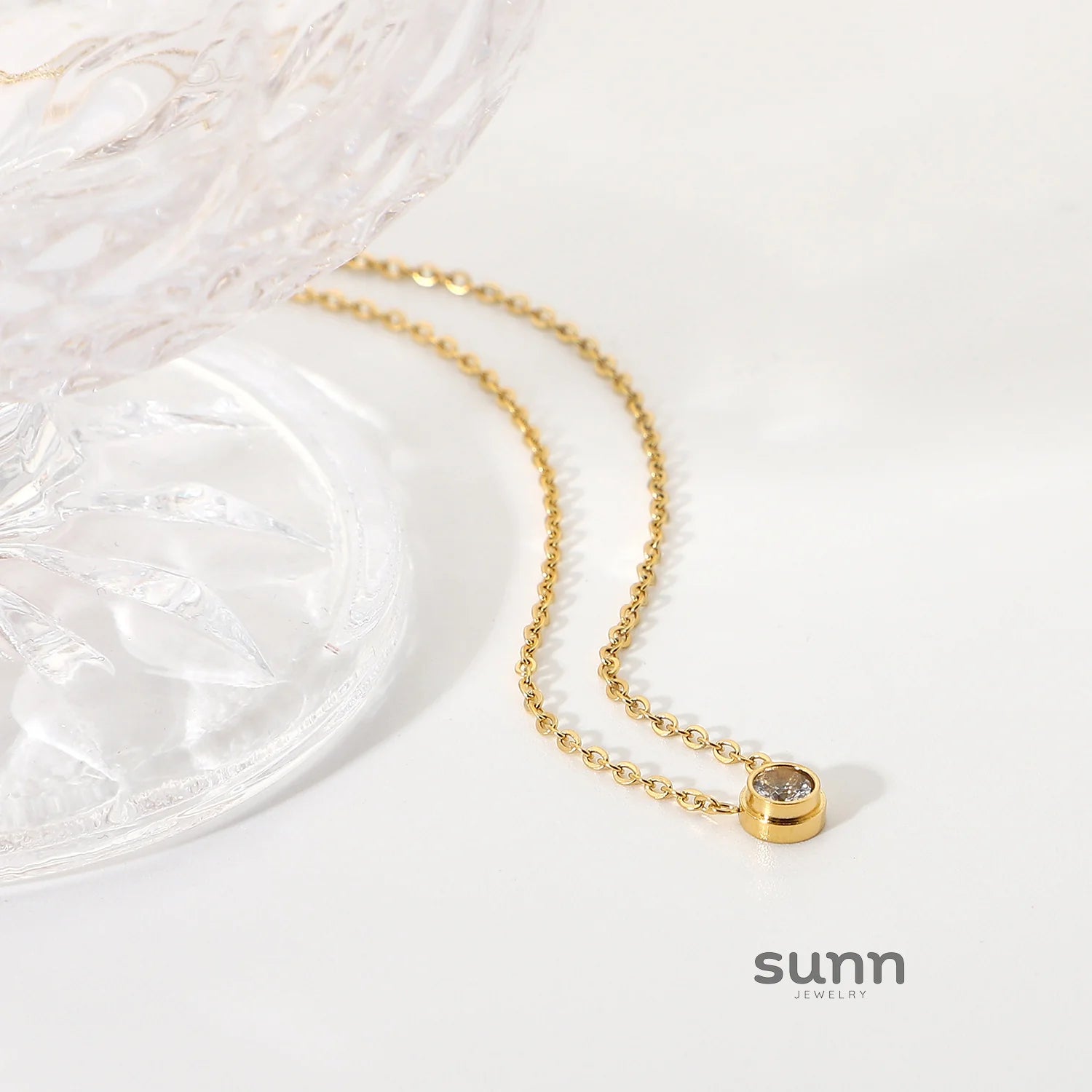 Estefany Layered Gold Pendant Necklace