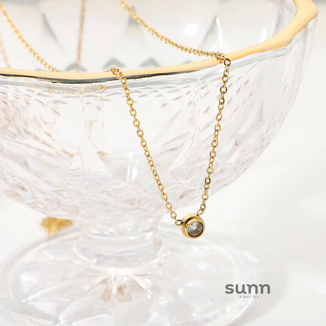 Estefany Layered Gold Pendant Necklace