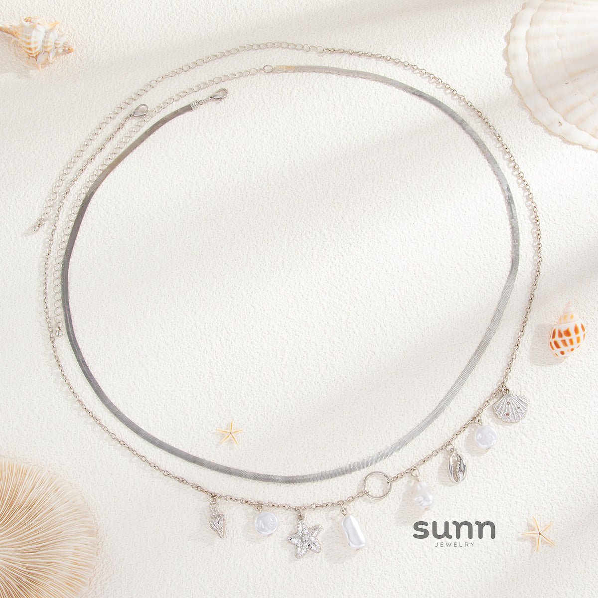 Esty Pearl Starfish Waist Chain [VESJ3CEX]